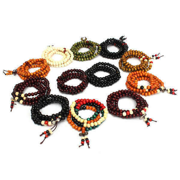 108Pcs-8mm-Multilayer-Sandalwood-Buddha-Prayer-Beads-Bracelet-Necklace-985346