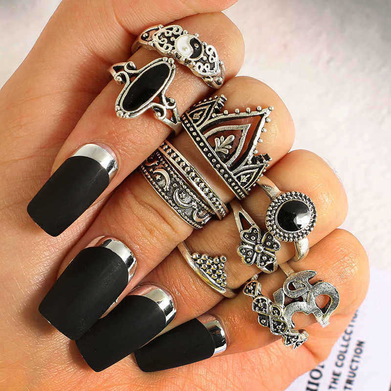 10Pcs-Bohemian-Statement-Ring-Set-Vintage-Crown-Star-Moon-Flower-Knuckle-Rings-for-Women-1287434