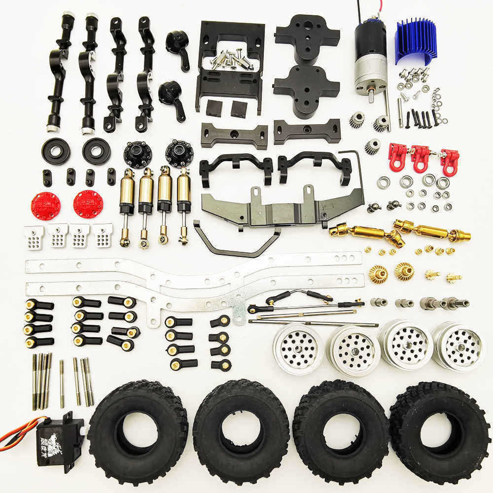 116-Upgraded-Metal-RC-Car-Chassis-Unassembled-Kit-for-Off-Road-Truck-Vehicles-DIY-Parts-1543872
