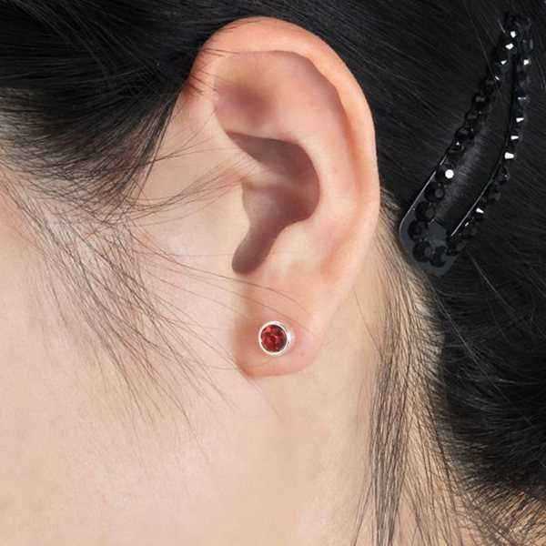 12-Pairs-Rhinestone-Round-Steel-Earrings-Ear-Studs-Women-Men-979624