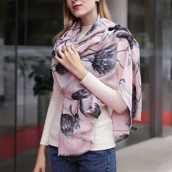 180CM-Women-Pashmere-Flower-Soft-Scarf-Casual-Thickening-Warm-Shawl-Scarves-1205446