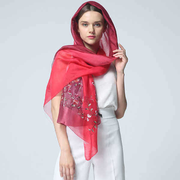 190cm-Women-Flower-Embroidered-Silk-Scarves-Soft-Long-Scarf-Beach-Shawls-1188274