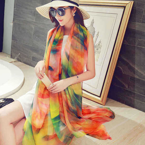 196150CM-Women-Silk-Print-Floral-Soft-Long-Beach-Towel-Summer-Sunscreen-Visor-Shawl-1146484