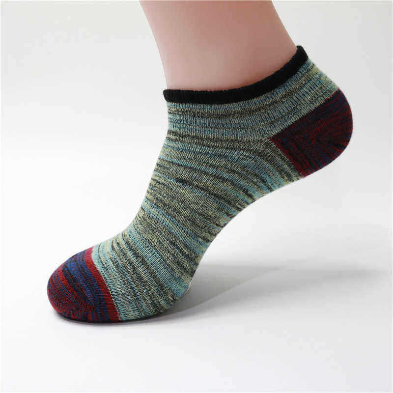1Pair-Men-Women-Socks-Cotton-Line-Vintage-National-Style-Boat-Short-Socks-1132401