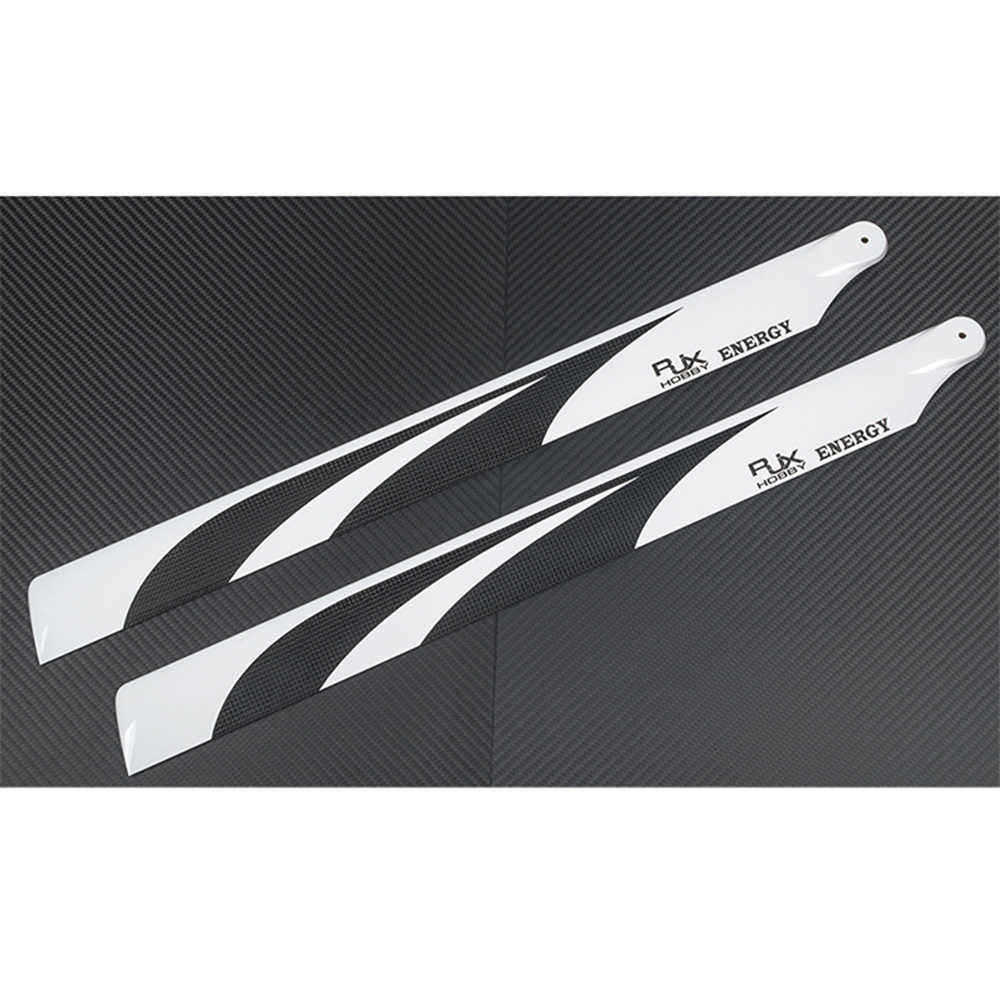 1Pair-RJX-HOBBY-690mm-Carbon-Fiber-Main-Blade-For-Gaui-X7-700-Class-RC-Helicopter-1390391