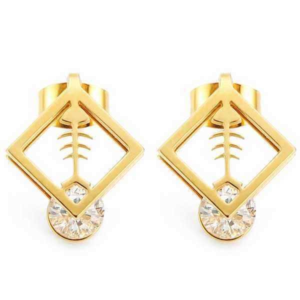 1pc-Square-Fish-Bone-Zircon-Crystal-Stud-Earrings-Gold-Silver-Plated-952749