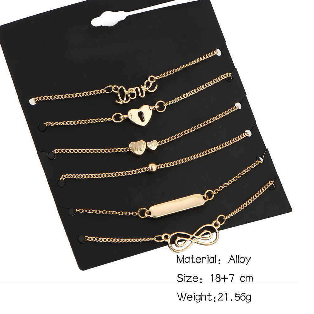 6-PcsSet-Trendy-Heart-Shape-Lucky-Chain-Love-Gold-Color-Anklet-Jewelry-for-Women-1269829