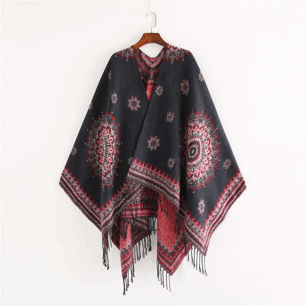 Artificial-Cashmere-130150CM-Women-Winter-Vintage-Ethnic-Style-Scarf-Shawl-with-Tassel-1354262