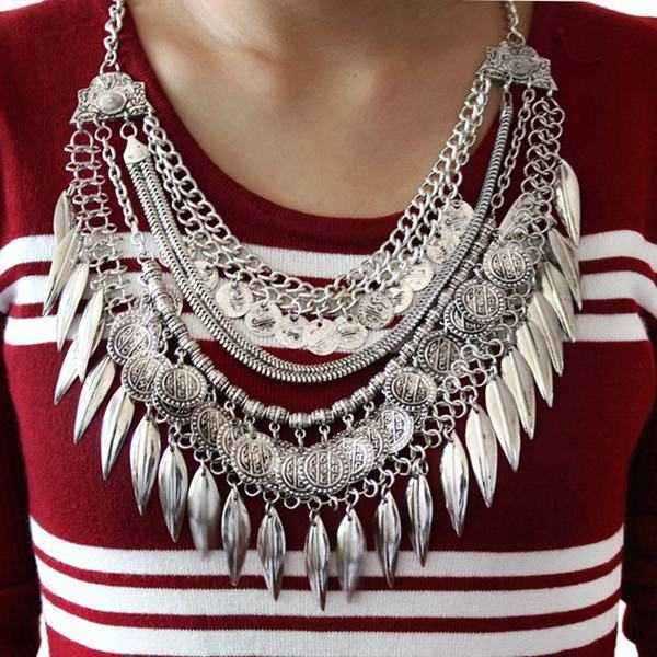 Bohemia-Multilayer-Coins-Leaves-Tassel-Pendant-Statement-Necklace-968273