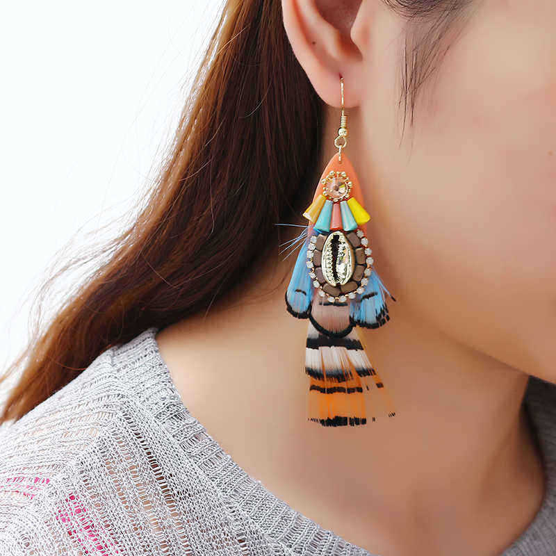 Bohemian-14K-Gold-Plated-Retro-Ethnic-Feather-Pendant-Shell-Shiny-Zircon-Earrings-for-Women-1174173