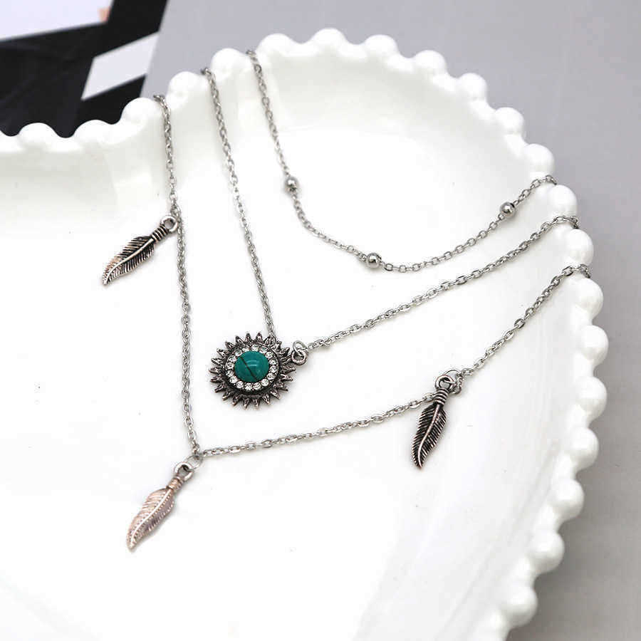 Bohemian-Multilayer-Silver-Necklace-laeave-Turquoise-Chain-Pendant-Necklace-for-Women-1376463