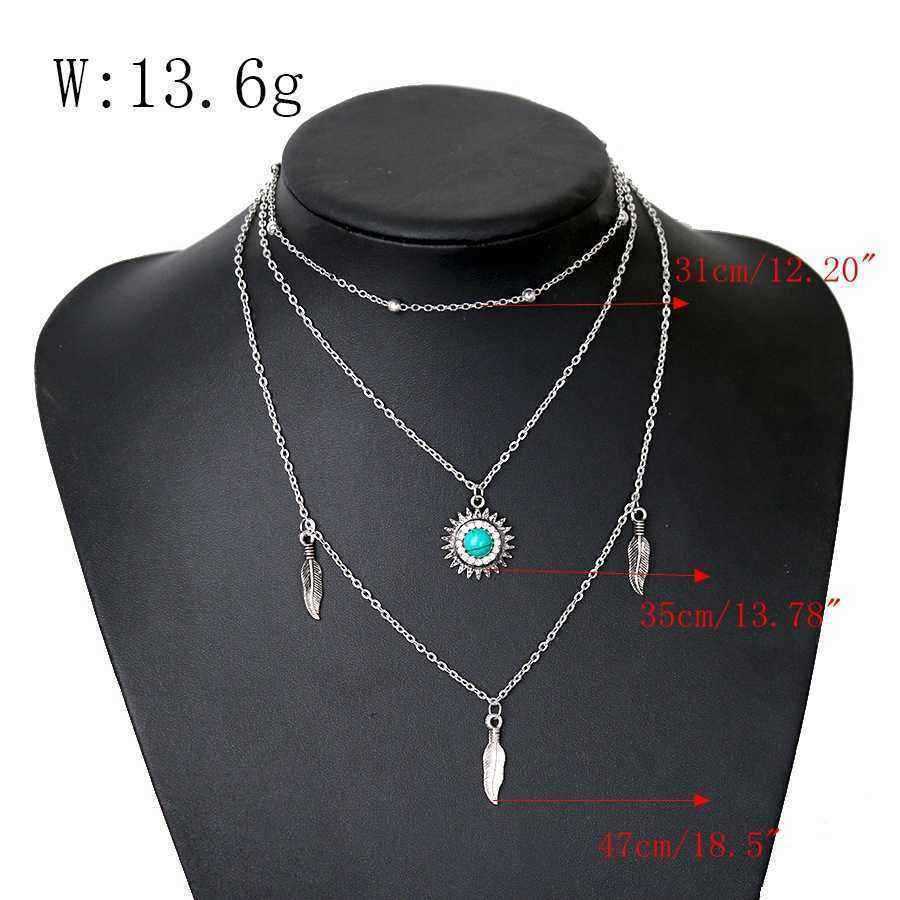 Bohemian-Multilayer-Silver-Necklace-laeave-Turquoise-Chain-Pendant-Necklace-for-Women-1376463