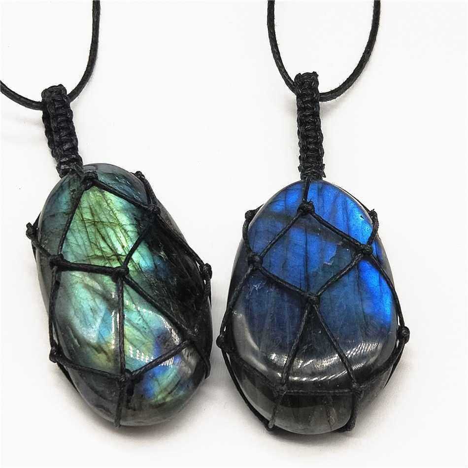 Bohemian-Natural-Stone-Pendants-Long-Necklace-Unisex-1449613