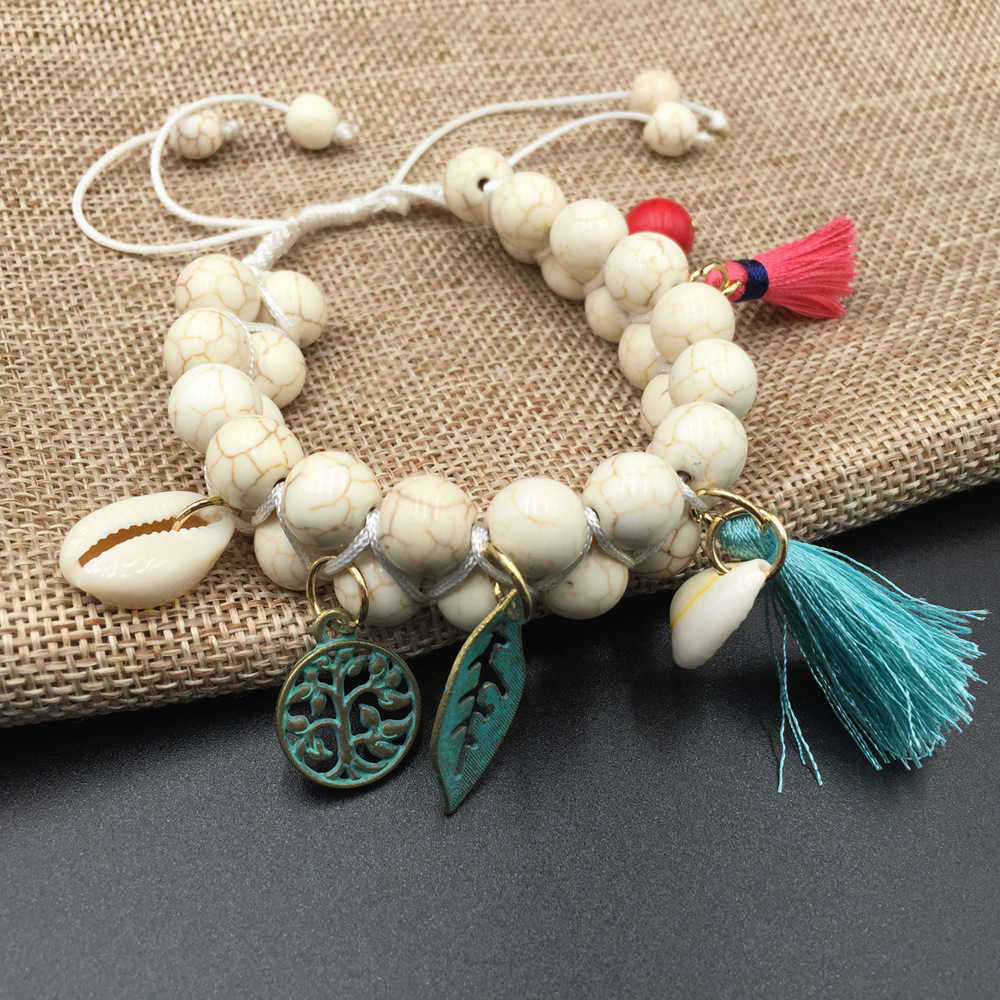 Bohemian-Natural-Turquoise-Beads-Bracelet-Shell-Leaf-Tree-of-Life-Charms-Beaded-Tassel-Bracelets-1279603