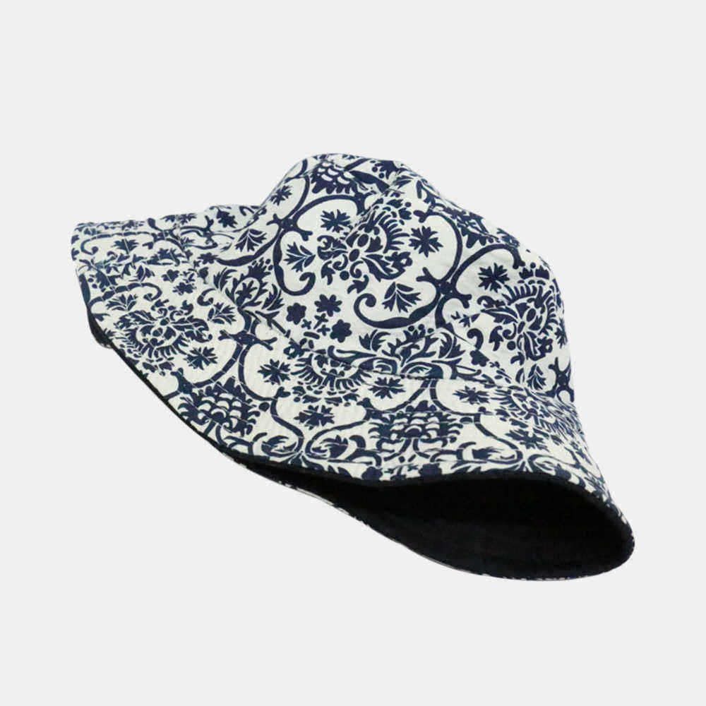 Chinese-Style-Blue-And-White-Porcelain-Bucket-Hat-Double-faced-Cap-1532803