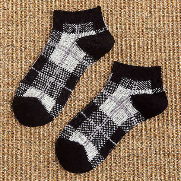 Cottton-Plaid-Breathable-Ankle-Socks-Leisure-Skid-Resistant-Low-Cut-Invisible-No-Show-Sock-for-Women-1267192