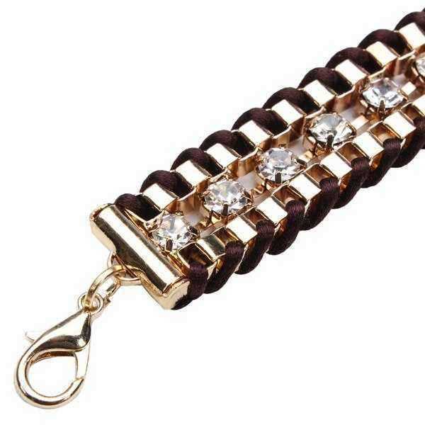 Crystal-Rhinestone-Geometric-Link-Chain-Rope-Weave-Charm-Bracelet-966729