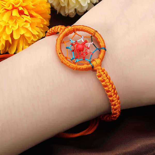 Cute-Colorful-Leather-Indian-DreamampCatcher-Bracelet-Adjustable-943712