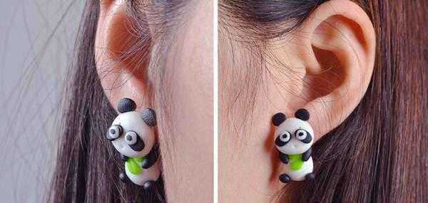 Cute-Handmade-Flower-Fox-Cat-Panda-Monkey-Stud-Earrings-For-Women-994913