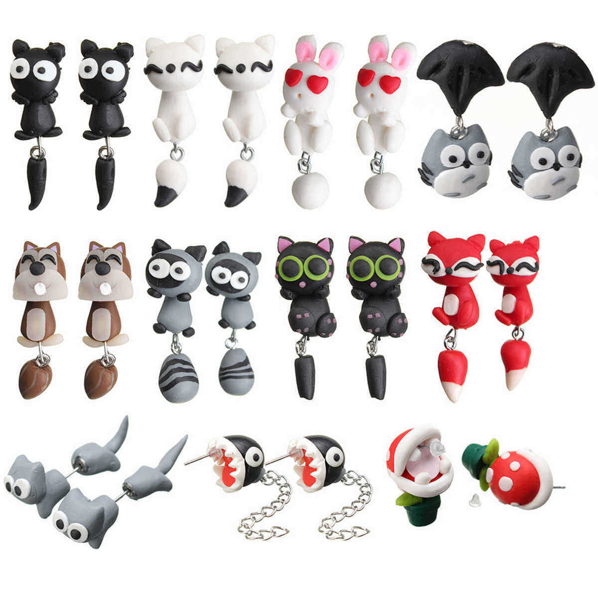 Cute-Handmade-Polymer-Clay-Cartoon-Animal-Earrings-For-Women-1031015