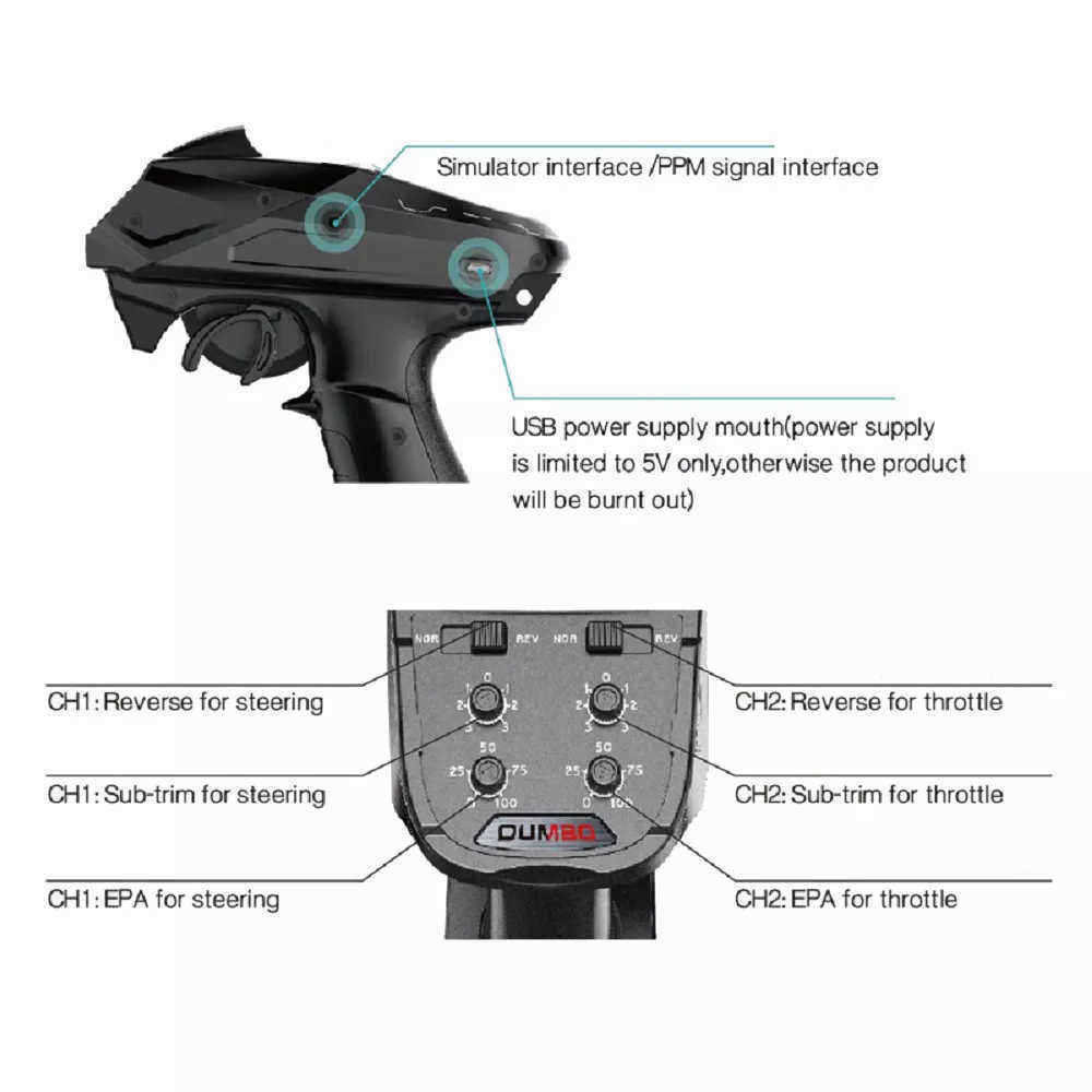 DumboRC-X4-24G-4CH-Transmitter-with-X6F-Receiver-for-JJRC-Q65-MN-90-Rc-Vehicle-Car-Boat-Tank-Model-P-1469871