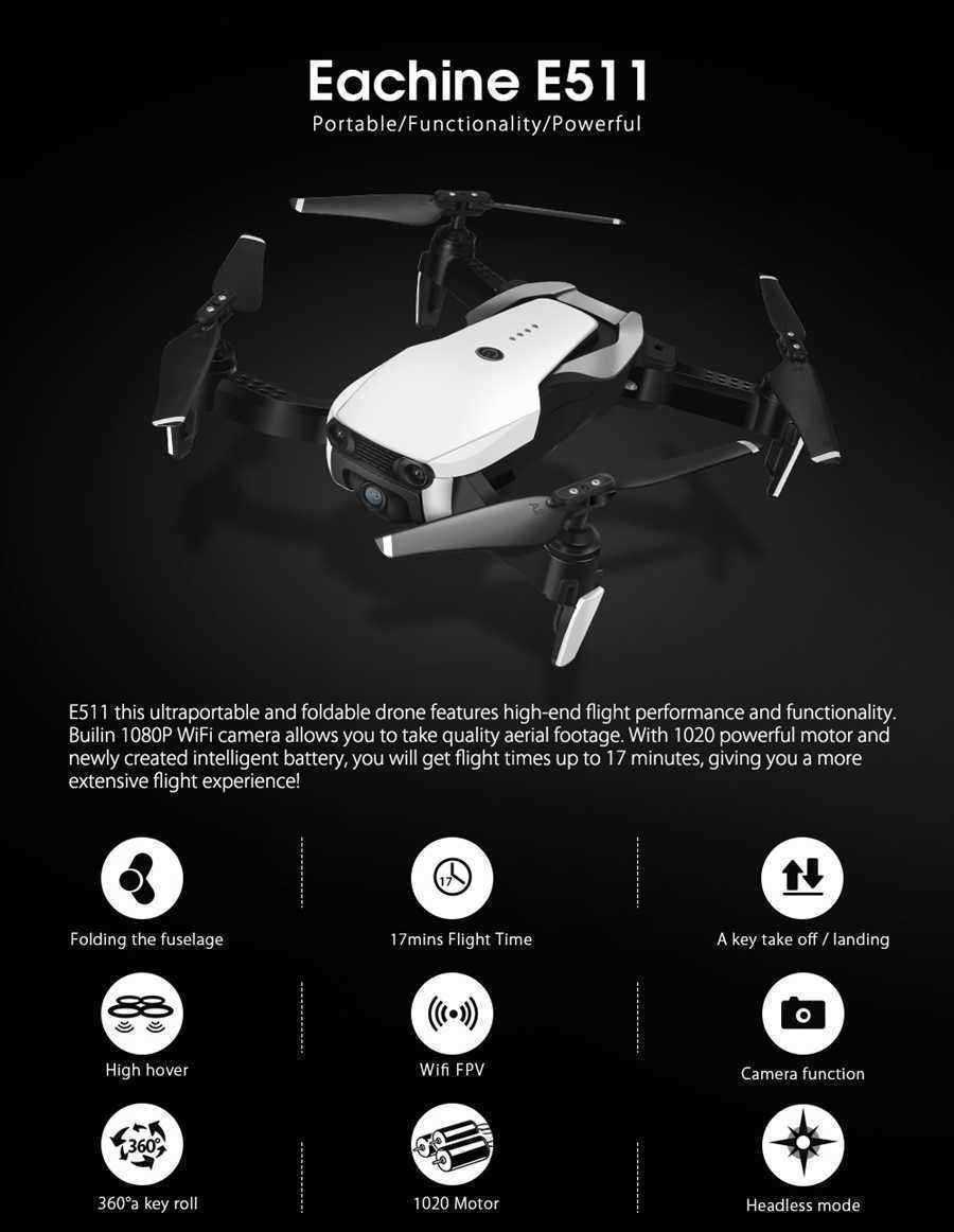 Eachine-E511-WIFI-FPV-With-1080P-Camera-17mins-Flight-Time-High-Hold-Mode-Foldable-RC-Quadcopter-RTF-1361612