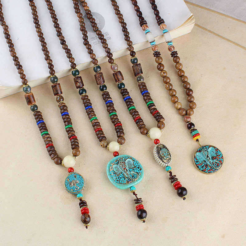 Ethnic-Blue-Beads-Necklace-Long-Style-Retro-Pendant-Necklace-For-Women-Men-1469725