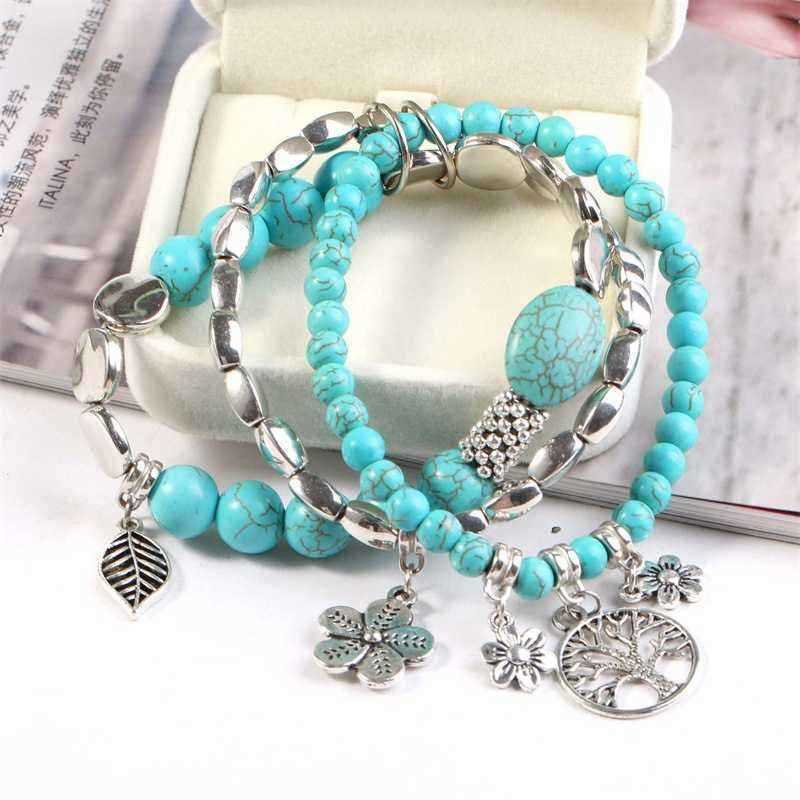 Ethnic-Blue-Turquoise-Beaded-Bracelet-Hollow-Tree-Leaves-Flower-Plant-Charm-Multilayer-Jewelry-1323922