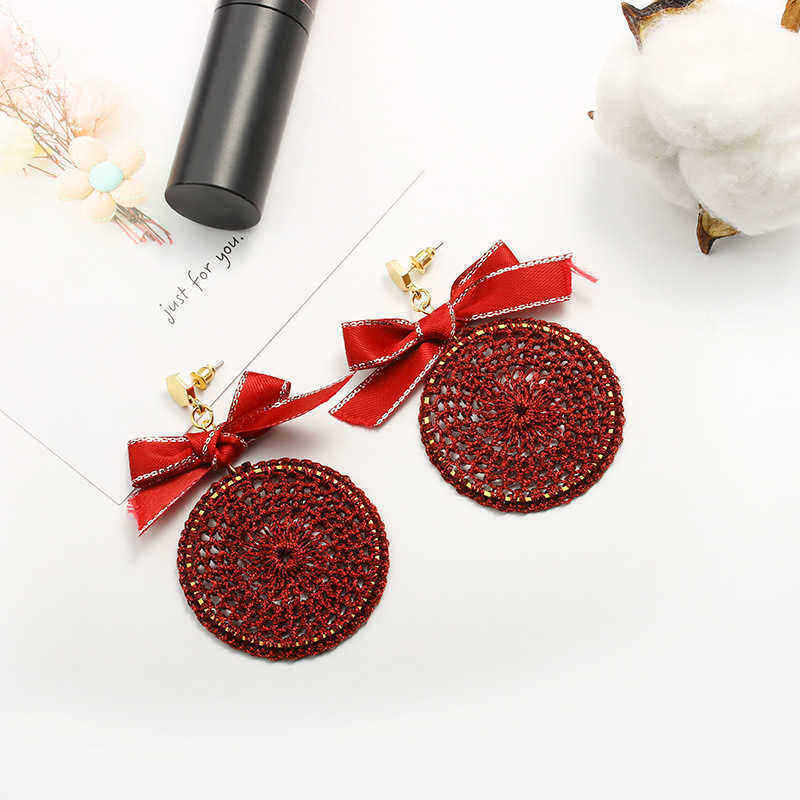 Ethnic-Bowknot-Round-Plate-Charm-Dangle-Earrings-Braided-Vintage-Piercing-Stud-Earring-for-Women-1289535