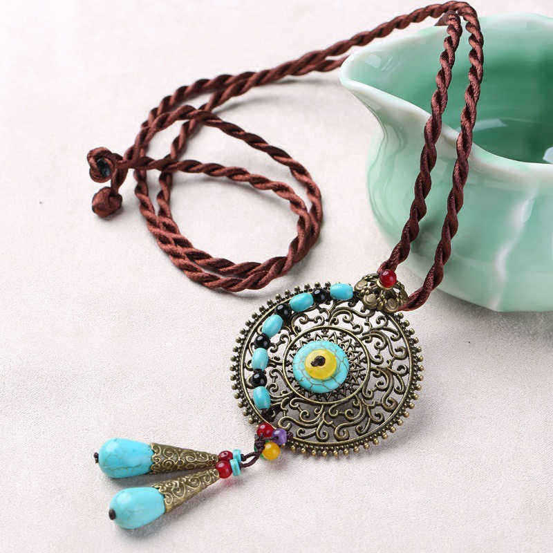 Ethnic-Round-Tassels-Necklace-Long-Style-Alloy-Necklace-For-Women-1419216