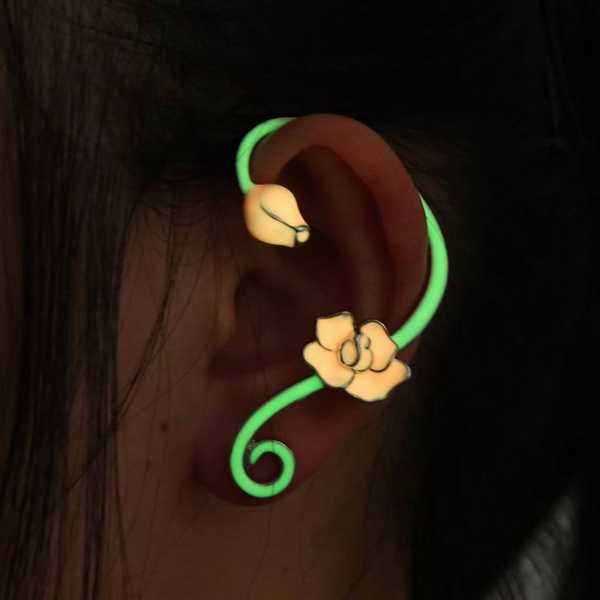 European-Creative-Luminous-Ear-Clip-Animal-Flower-Wrap-Earring-Cuff-1007744