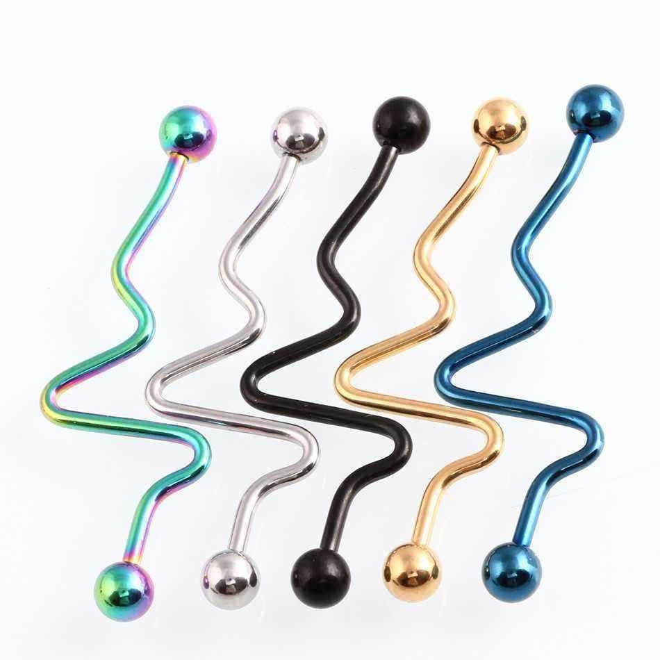 Fashion-Barbell-Ear-Holes-Stainless-Steel-Irregular-Ear-Stud-Men-Women-Earring-1243867