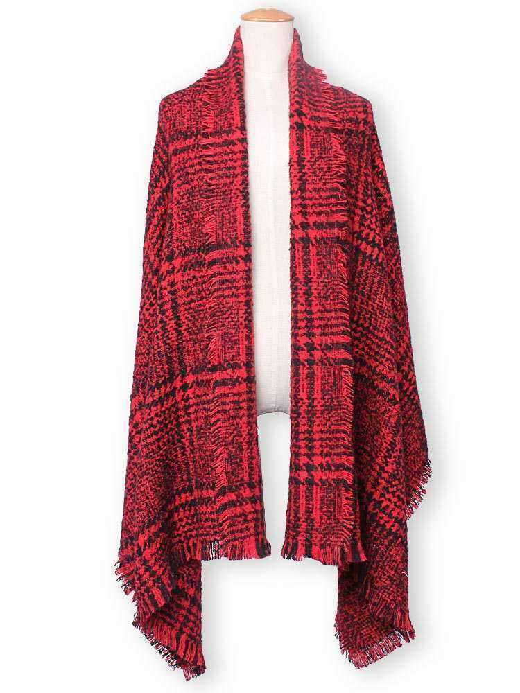 Fashion-Casual-Plaid-Tassle-Hem-Knitted-Tweed-Scarf-Shawl-957322