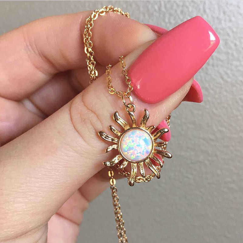 Fashion-Silver-Gold-Sun-Flower-Pendant-Necklace-Opal-Chain-Statement-Necklace-for-Women-1289943