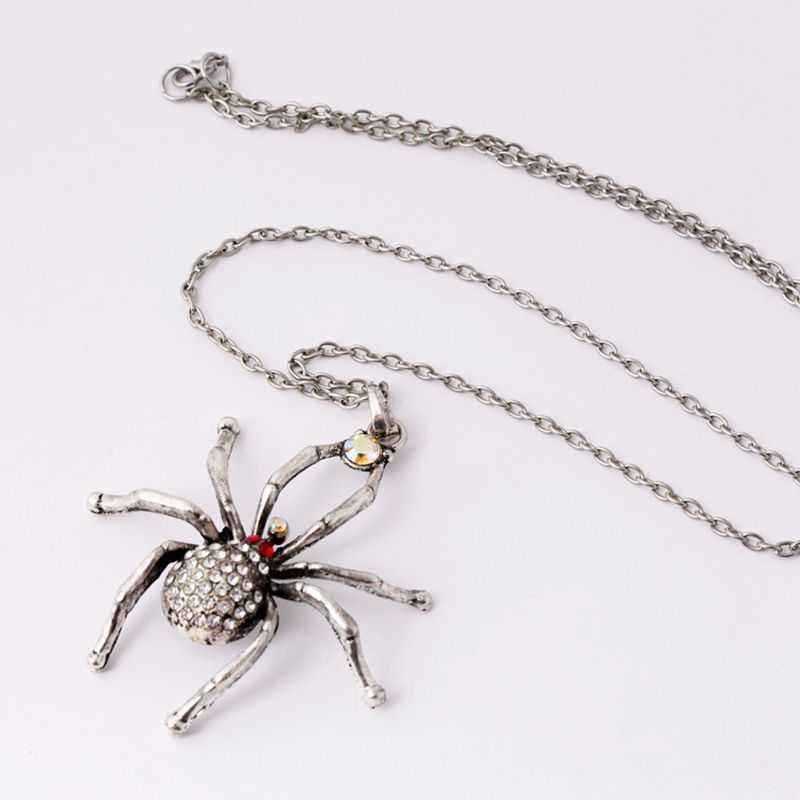 Fashion-Spider-Pendant-Rhinestone-Chain-Antique-Silver-Necklace-Womens-Jewelry-1216848