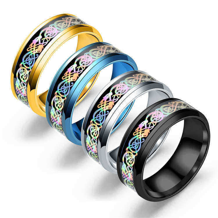 Fashion-Stainless-Steel-Dragon-Pattern-Ring-Multicolor-Couple-Rings-for-Her-Him-Gift-1228137