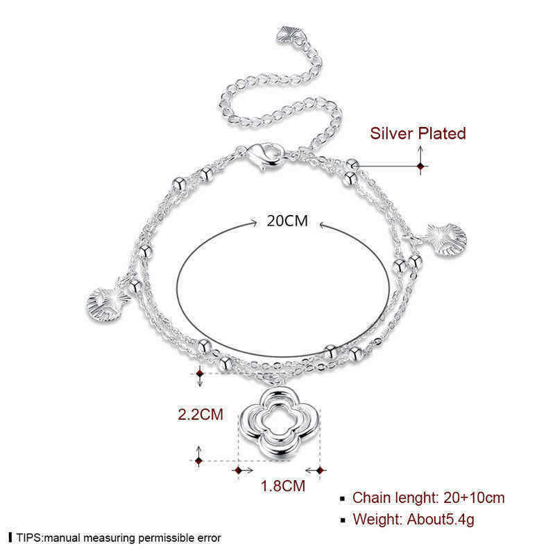 Flower-Pendant-Silver-Plated-Anklet-Star-and-Moon-Shaped-Foot-Chain-1153391