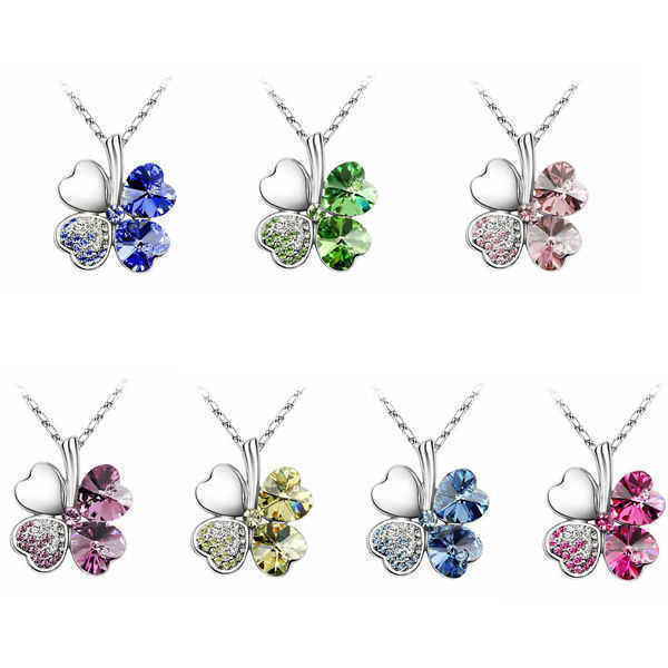 Four-Leaf-Clover-Crystal-Heart-Pendant-Necklace-For-Women-968391