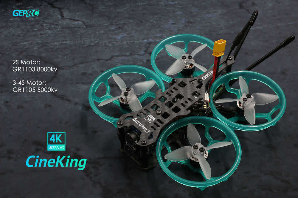 GEPRC-CineKing-4K-95mm-3-4S-2-Inch-FPV-Racing-Drone-BNFPNP-1105-5000KV-Motor-F4-FC-OSD-12A-BLheli_S--1560469