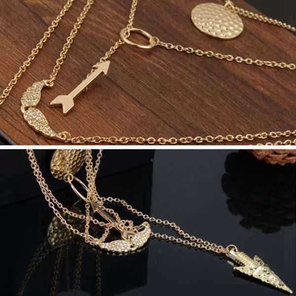 Gold-4-Layers-Angel-Wing-Arrows-Triangle-Pendant-Charm-Necklace-966326