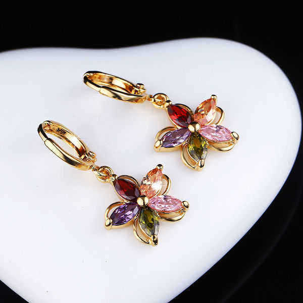 Gold-Plated-Colorful-Zircon-Crystal-Flower-Earrings-Ear-Studs-For-Women-977426