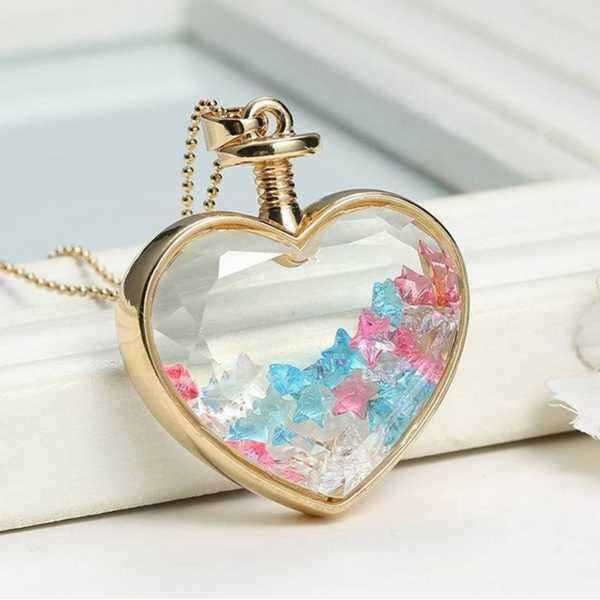 Gold-Plated-Glass-Bottle-Heart-Dry-Flower-Pendant-Necklace-For-Women-994019