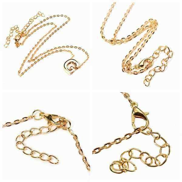 Gold-Plated-Letter-Alphabet-Name-Pendant-Chain-Necklace-Unisex-Jewelry-959751