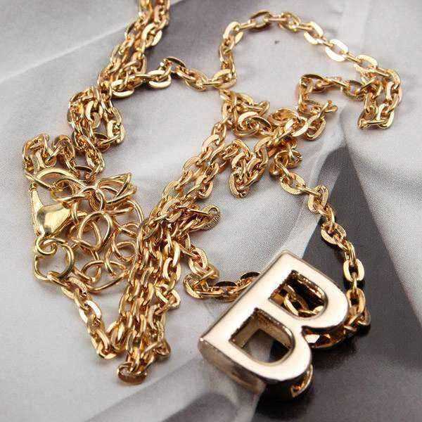 Gold-Plated-Letter-Alphabet-Name-Pendant-Chain-Necklace-Unisex-Jewelry-959751