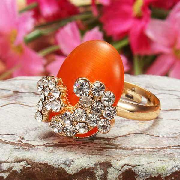 Gold-Plated-Lovely-Crystal-Little-Feet-Alloy-Opal-Rings-For-Women-939974