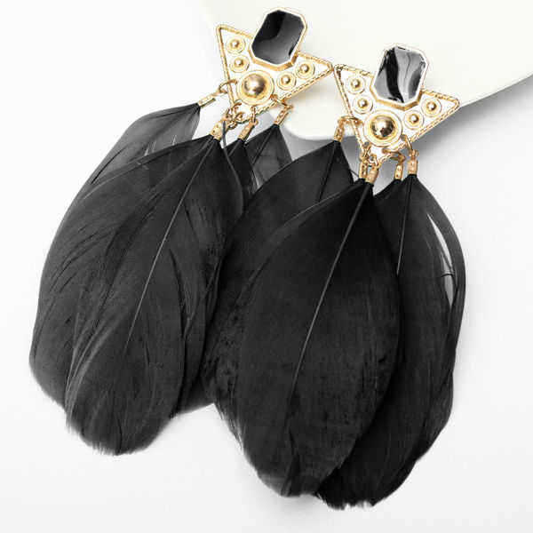 Gold-Plated-Triangle-Goose-Feather-Drop-Earrings-Women-Jewelry-973591