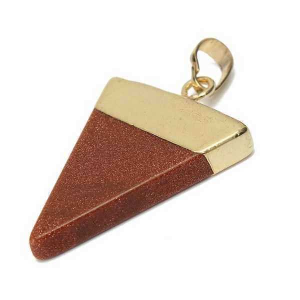 Gold-Plated-Triangle-Natural-Stone-Quartz-Necklace-Pendant-968395