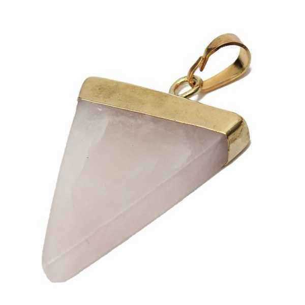 Gold-Plated-Triangle-Natural-Stone-Quartz-Necklace-Pendant-968395