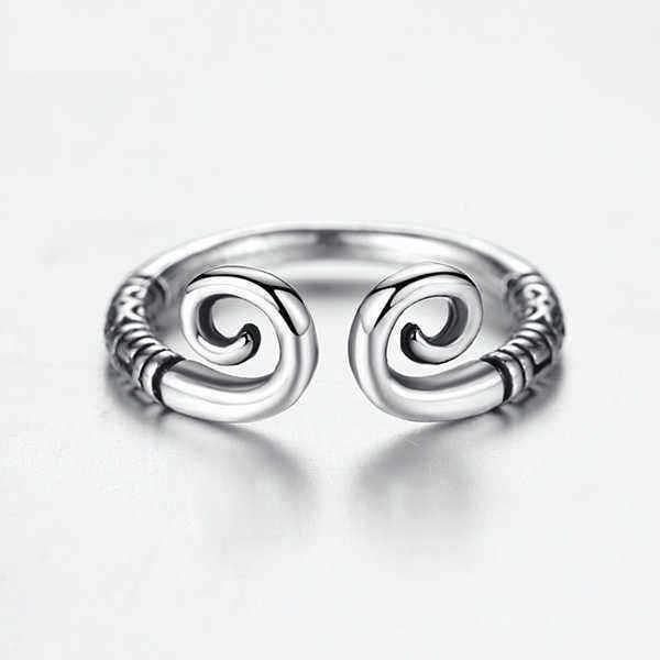 Golden-Hoop-Monkey-King-Antique-Silver-Adjustable-Matching-Ring-for-Couples-1240976