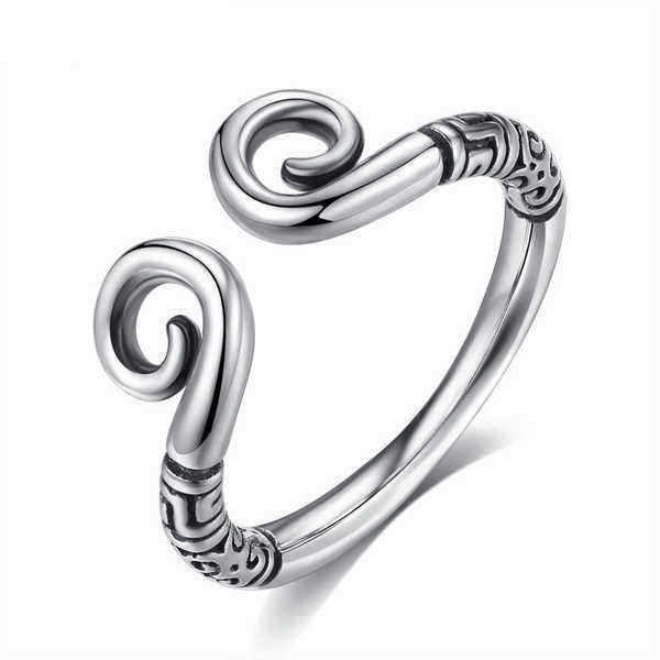 Golden-Hoop-Monkey-King-Antique-Silver-Adjustable-Matching-Ring-for-Couples-1240976